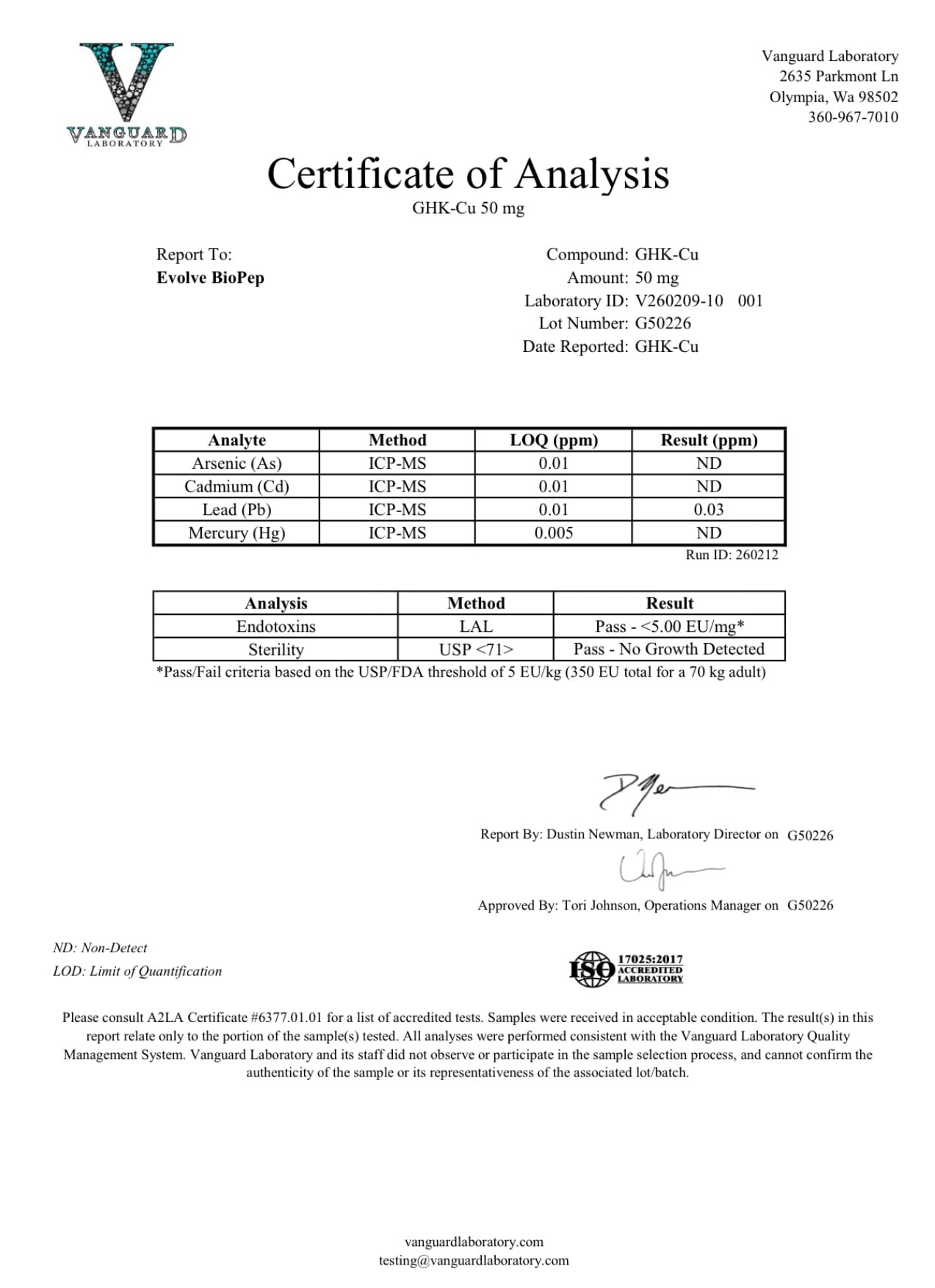 GHK-CU 50mg Copper Tripeptide Research Peptide - Image 3