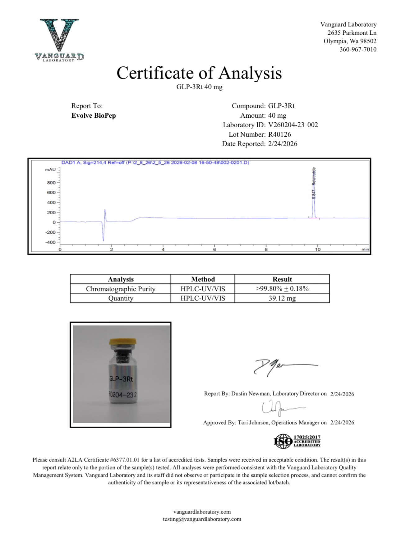 Reta-40 | Tri-Agonist Research Peptide 40mg - Image 2