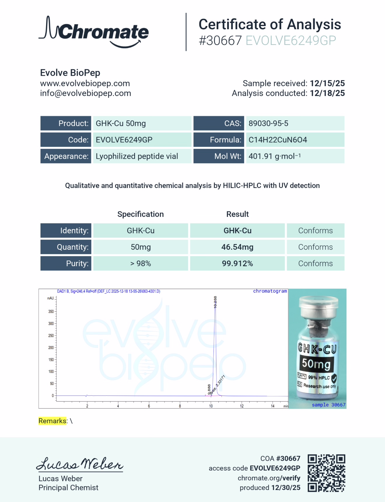 GHK-CU 50mg Copper Tripeptide Research Peptide - Image 4