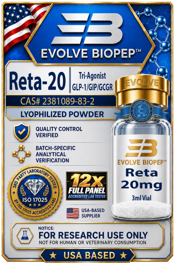 Reta-20| Tri-Agonist Research Peptide 20mg